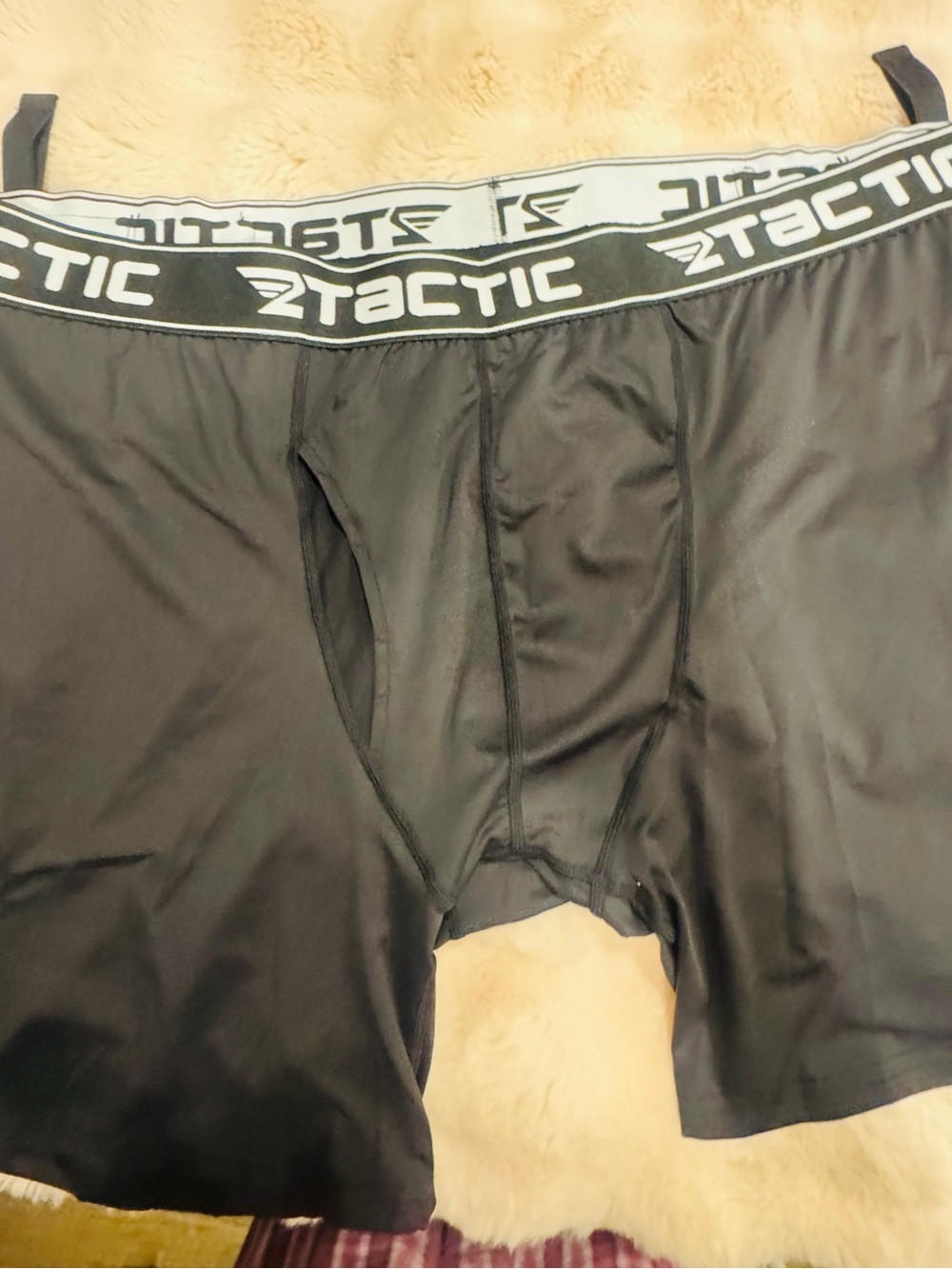 Men's Black Performance Boxer Briefs with Branded Waistband-Conceal Carry NWT